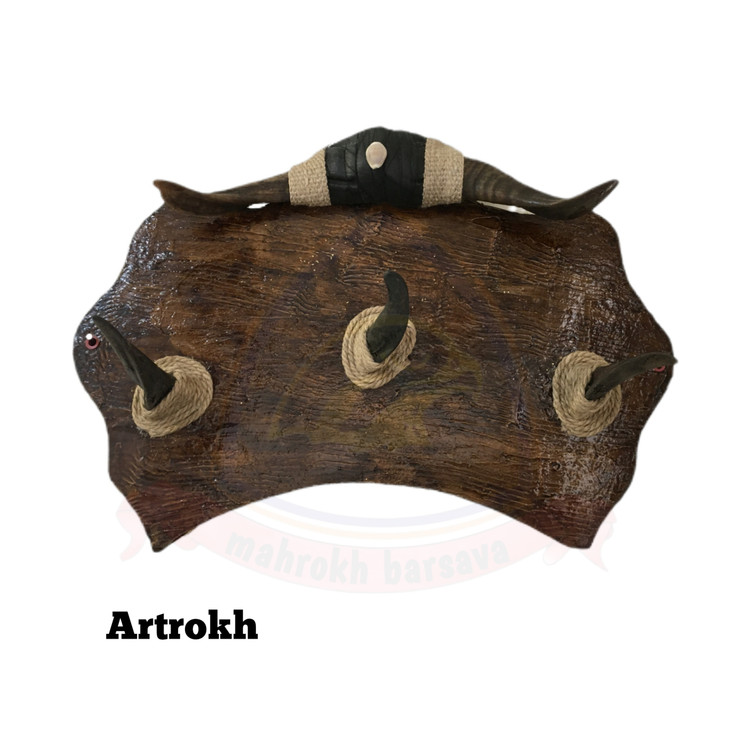 جالباسی چوبین شاخ بز طبیعی