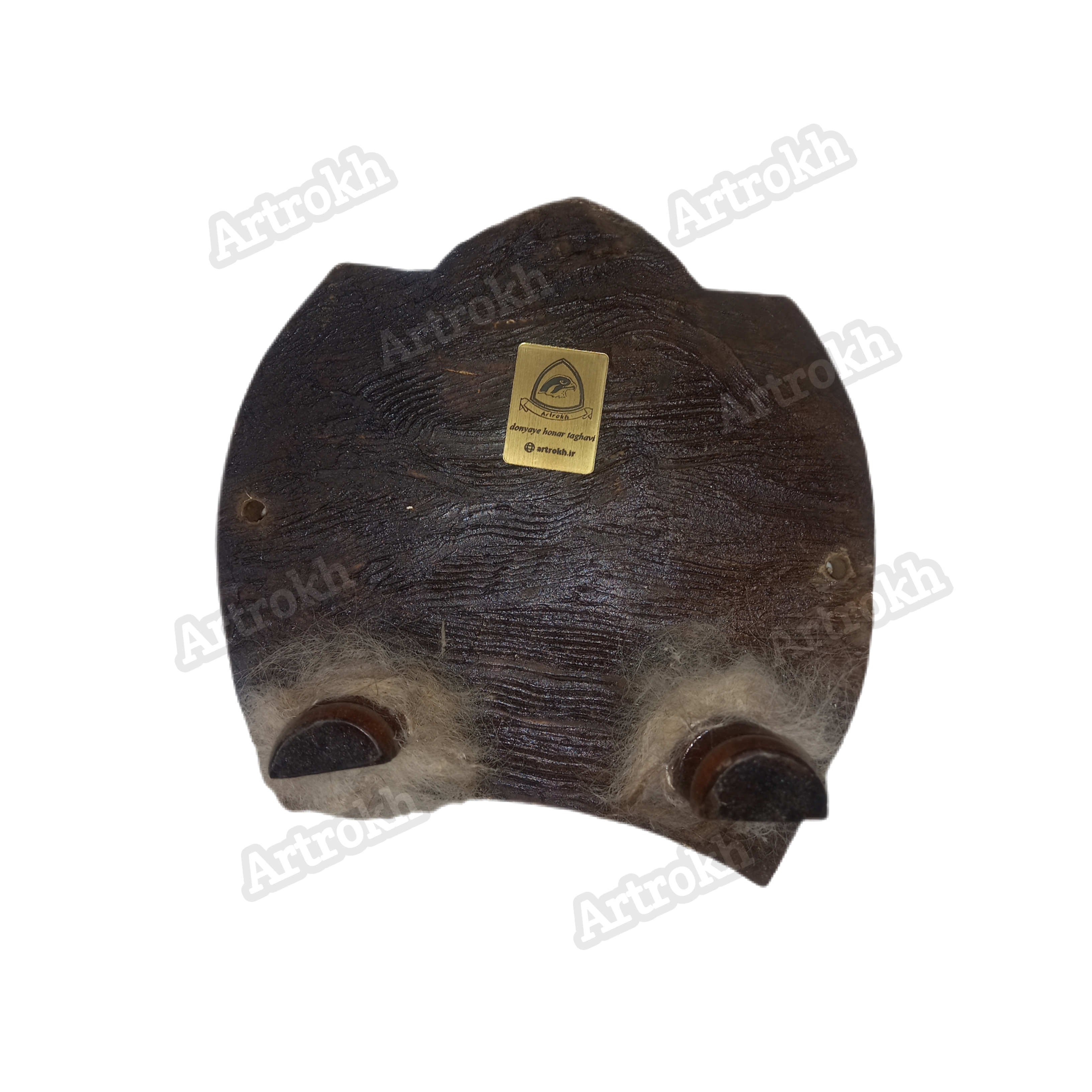 جالباسی دوشاخه چوب خراطی   کد: r006