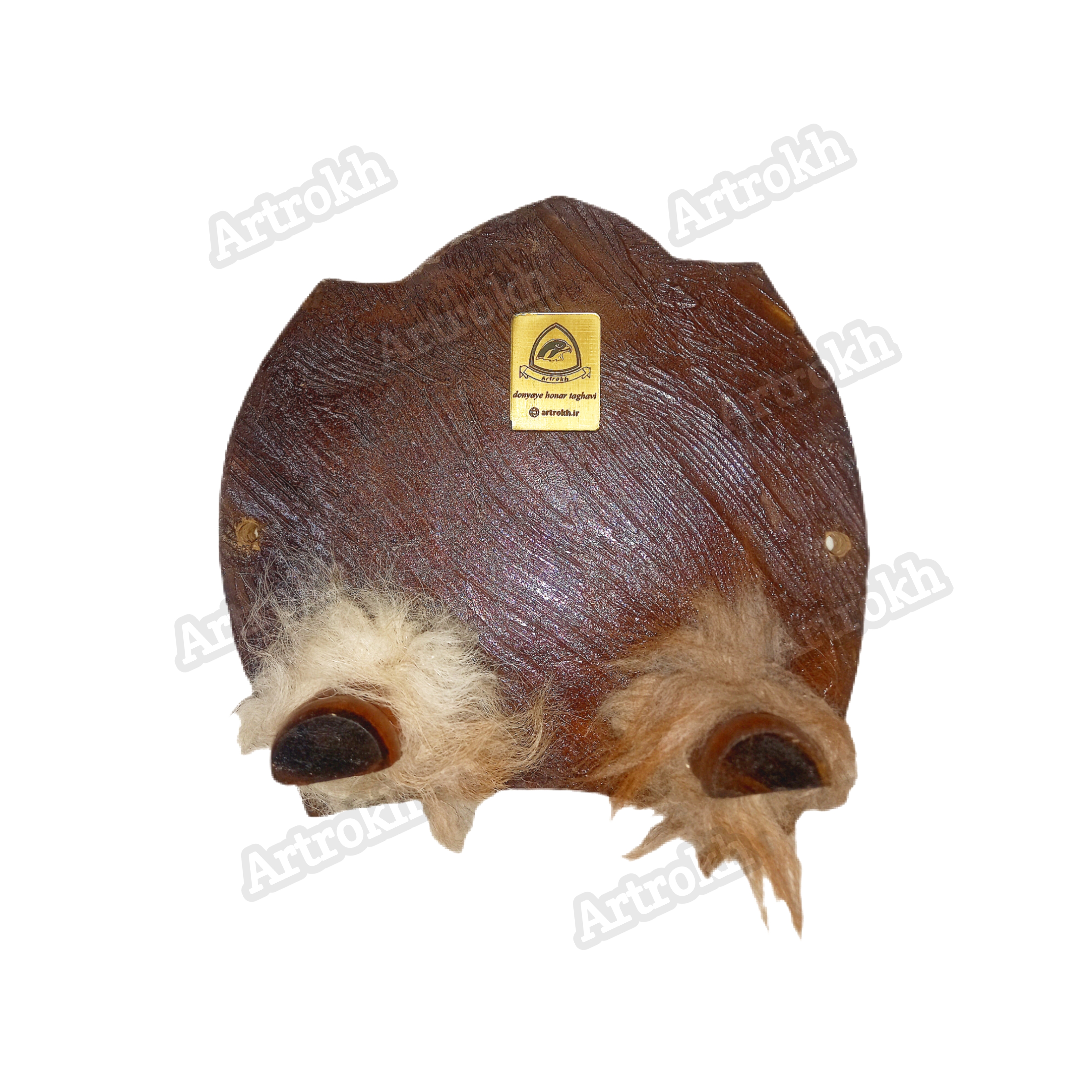 جالباسی دوشاخه چوب خراطی   کد:r00۸