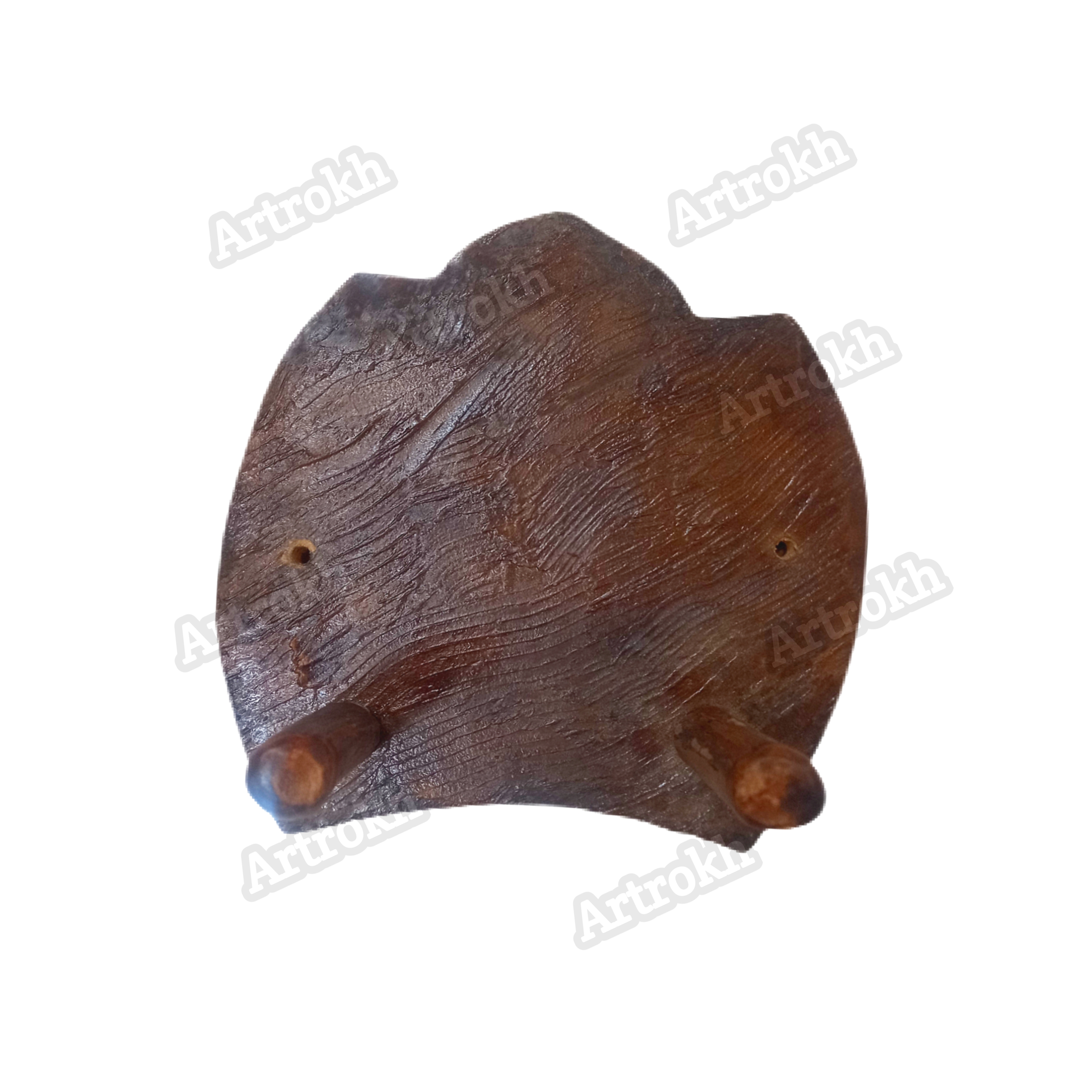 جالباسی دوشاخه چوب خراطی   کد: r0۱۲