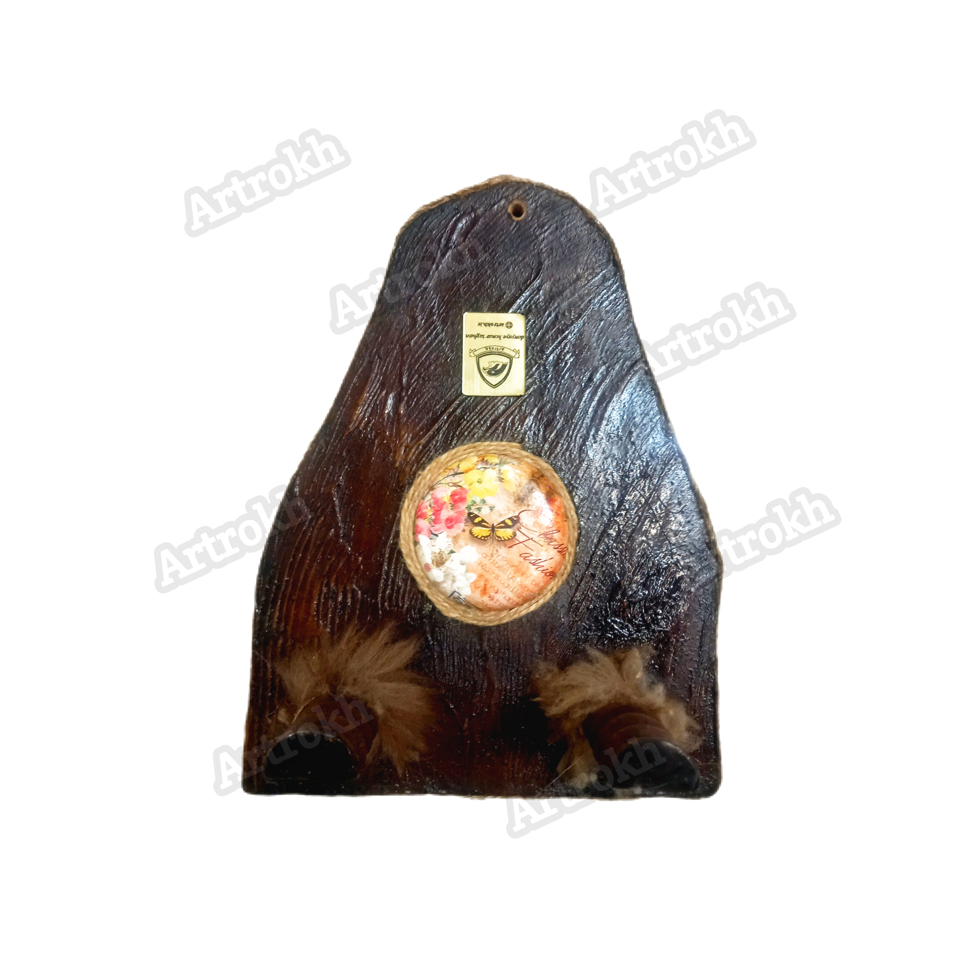 جالباسی دوشاخه چوب خراطی   کد: r0۱۴