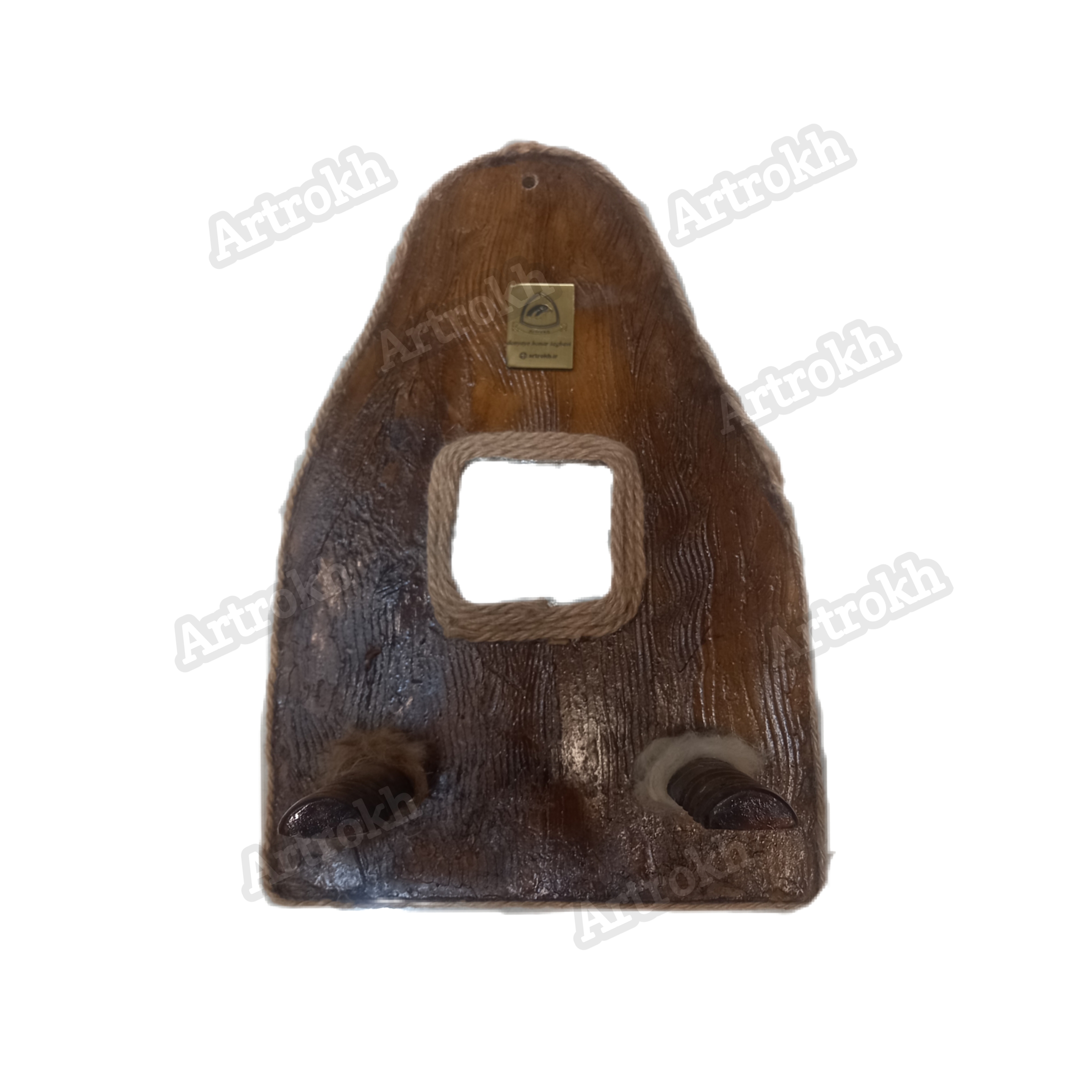 جالباسی دوشاخه چوب خراطی   کد: r016