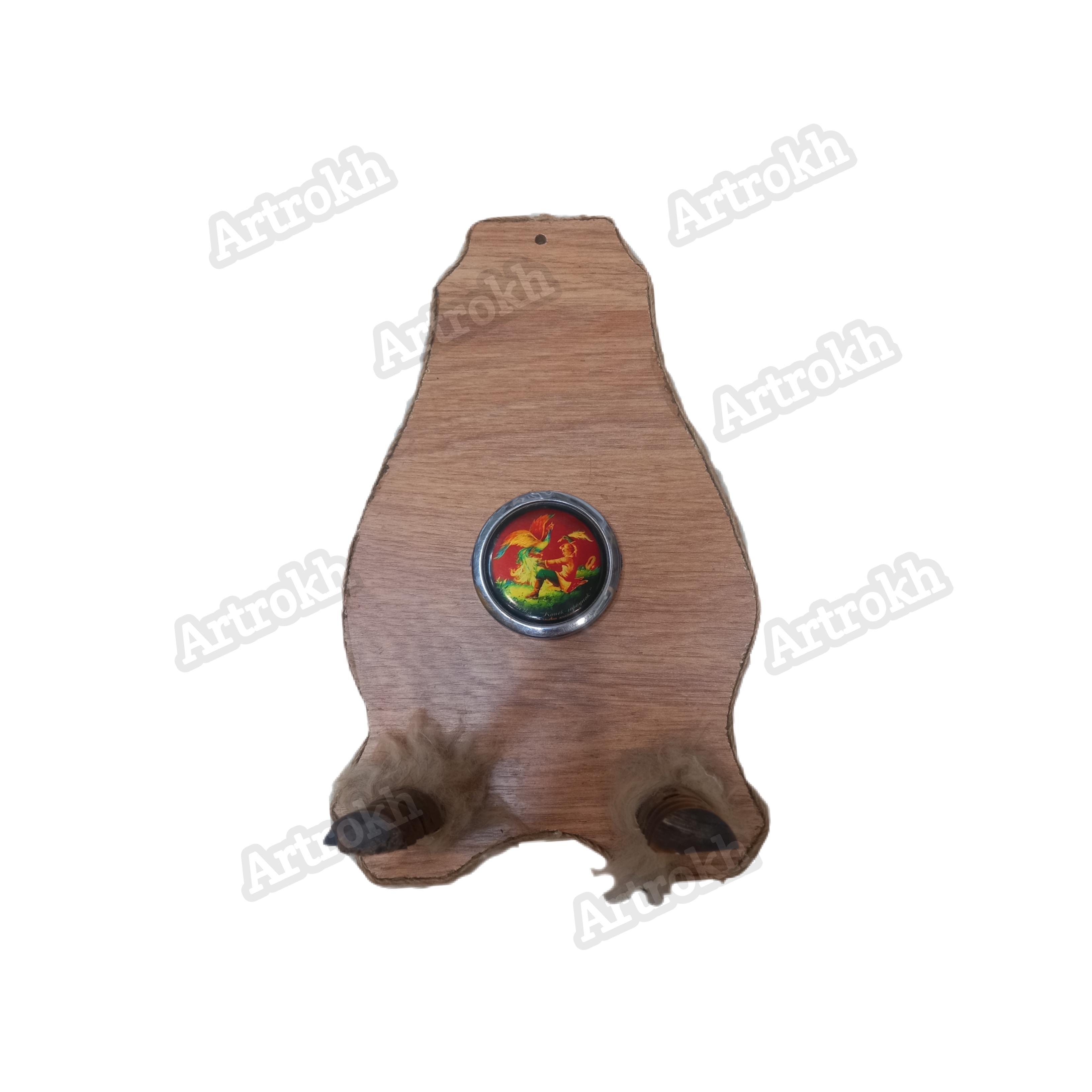 جالباسی دوشاخه چوب خراطی   کد: r020