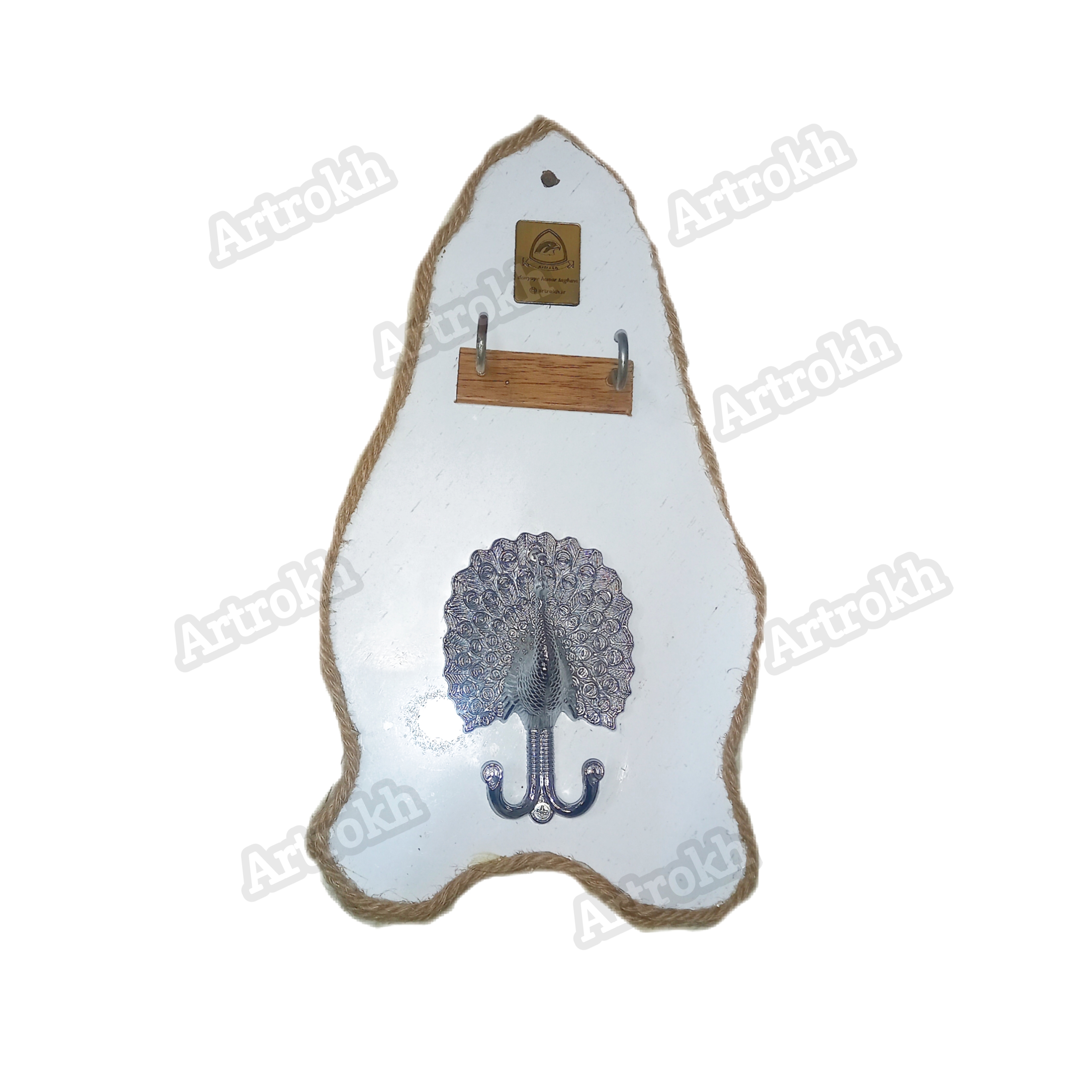 جالباسی دوشاخه چوب خراطی   کد: r0۲۱